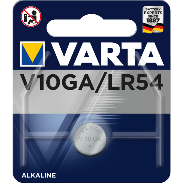 Knopfzelle V10GA/LR54/LR1130 Varta