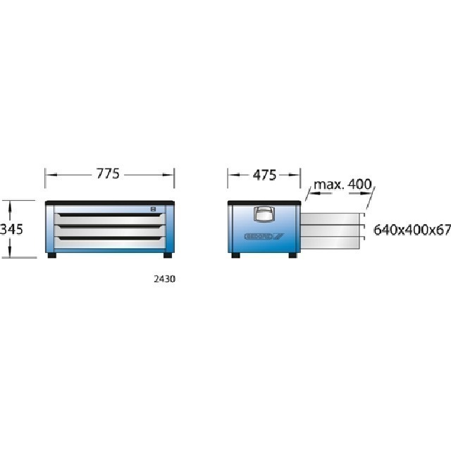 Werkzeugtruhe 2430 GEDORE