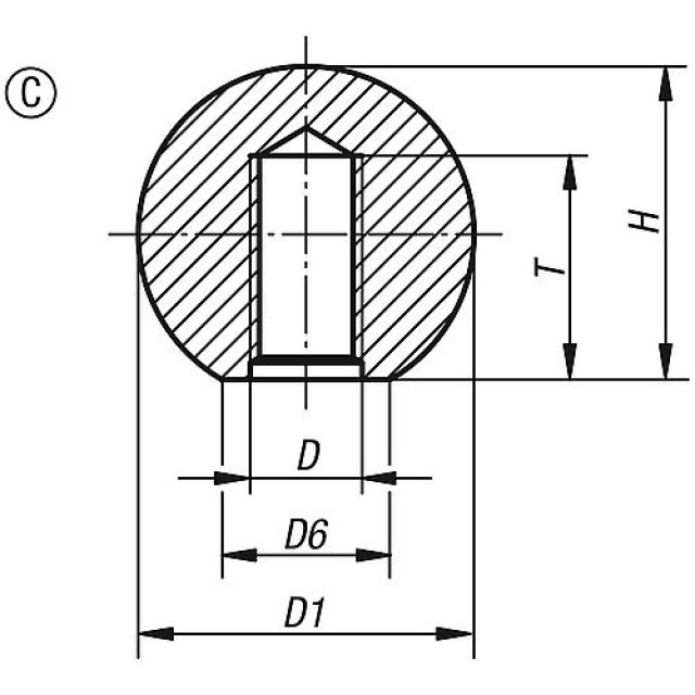 KUGELKNOPF  Duroplast  K0159.11604