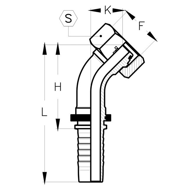 DKOL 45° DN06/05 6L M12x1,5