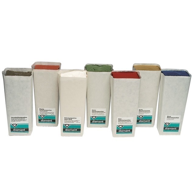 Diamant-Polierkomp.weiß-beige 700g Block