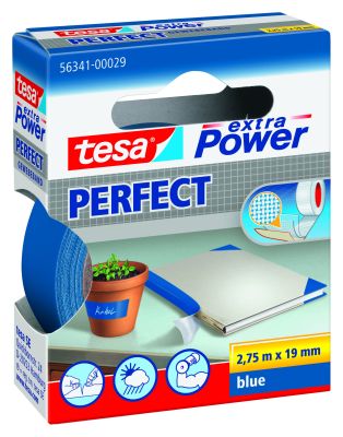 tesa extra Power Perfect Gewebeband 56341-29 blau