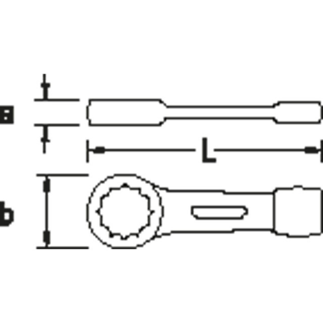 Schlag-Ringschlüssel 306 80mm GEDORE