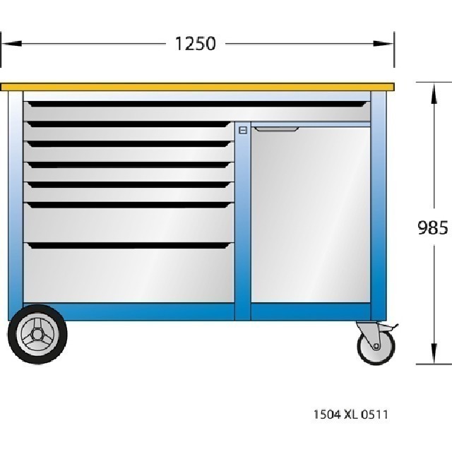 Rollwerkbank 1504 XL GEDORE