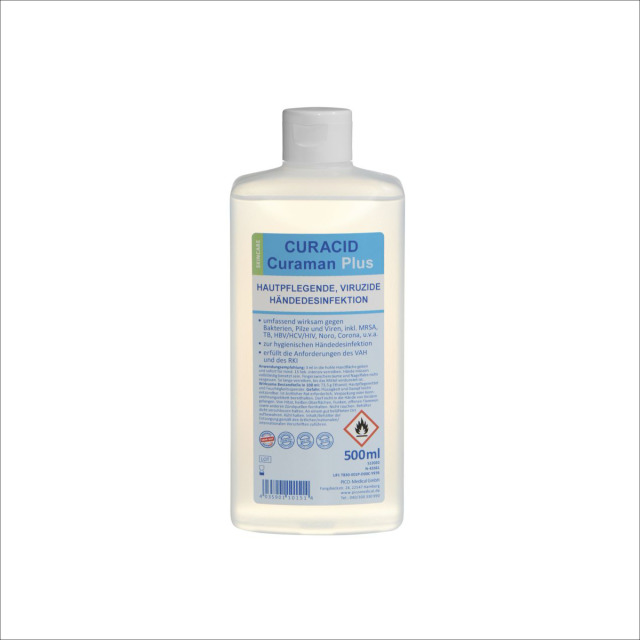 Hand-Desinfektionsmi. Curacid Plus 500ml