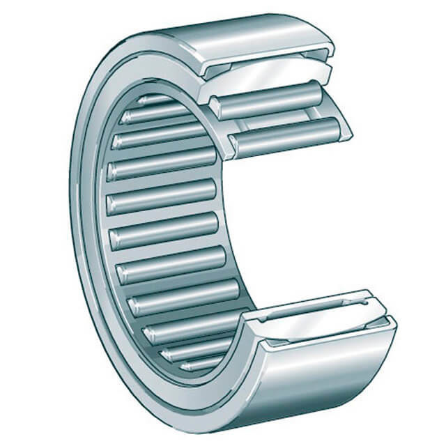 Adjustable needle roller bearing without inner ring