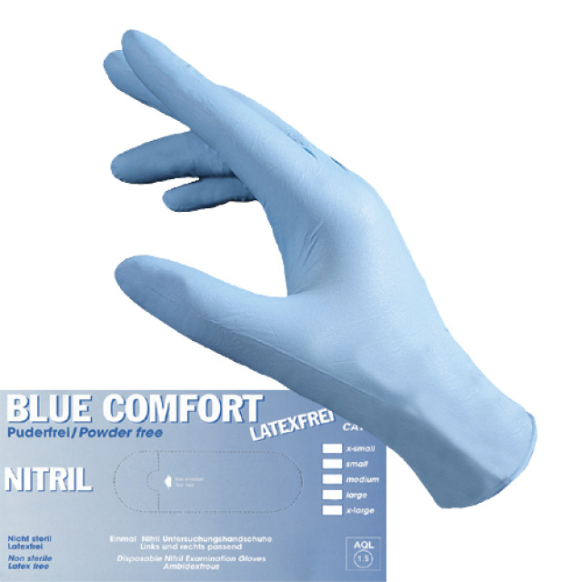 Nitril-HS puderfrei Blue Comfort Gr. S/7