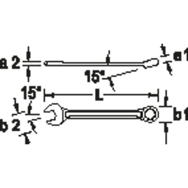 Ring-Maulschluessel GEDORE 7 XL 17