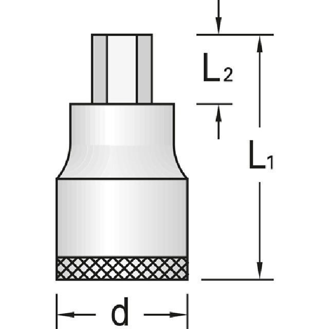 Schraubendreher-Ein. IN19 7mm GEDORE