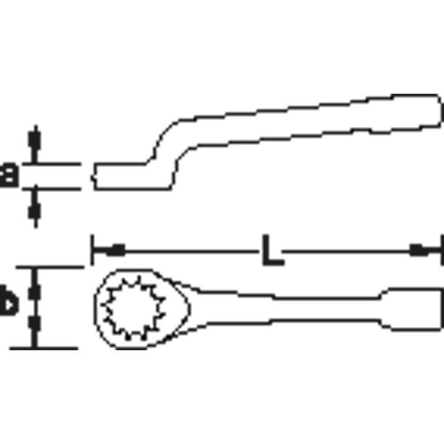 Schlag-Ringschlüssel 306 G 70mm GEDORE