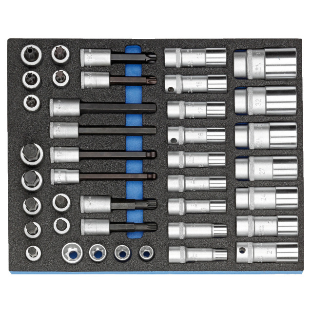 2005 CT2-D 19L Steckschlüssel-Sortiment 1/2" in 2/4 Check-Tool-Modul