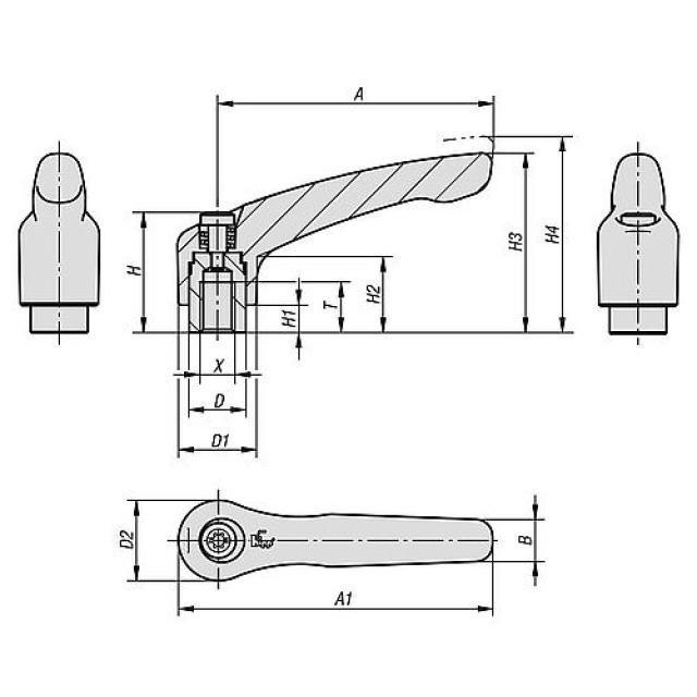 KLEMMHEBEL  Zink  K0123.0032