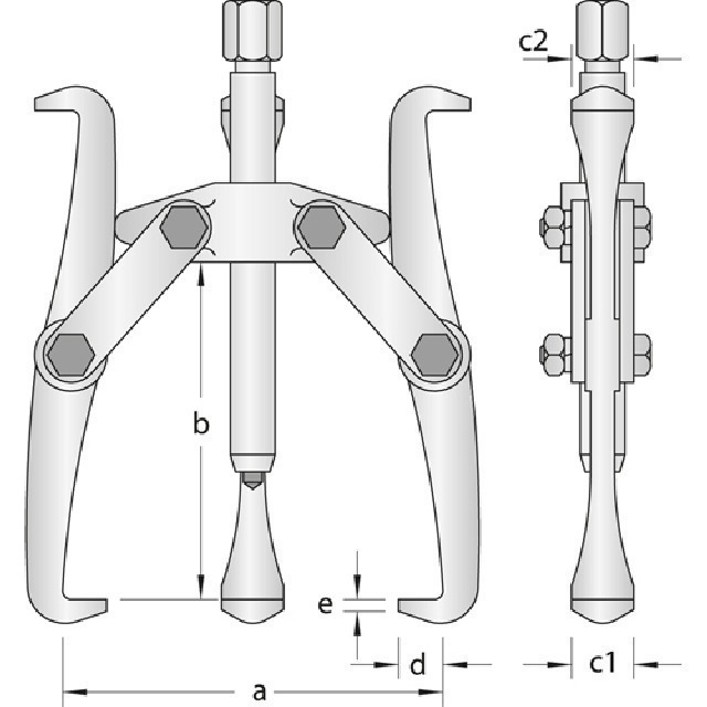 Abzieher 3-armig 1.11/5 GEDORE 