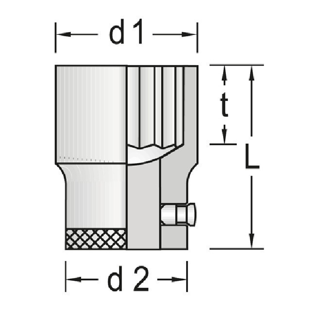 Steckschlüsseleins. D 32 41mm GEDORE