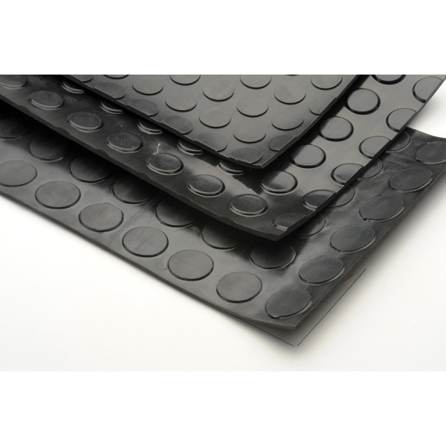 NR/SBR-Rundnoppenmatte sw 1000x3,0mm
