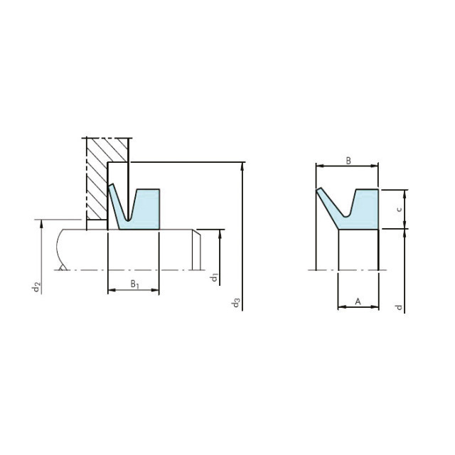 V-Ring V-70 A NBR SKF